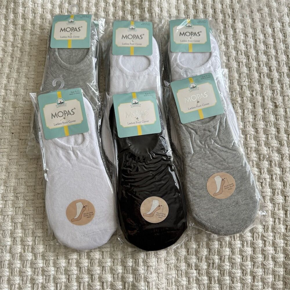 MOPAS Ladies Foot Cover Socks Multi-Pack 12 Pieces
